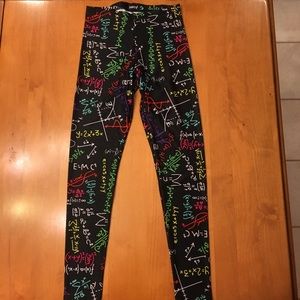 Math-print leggings!